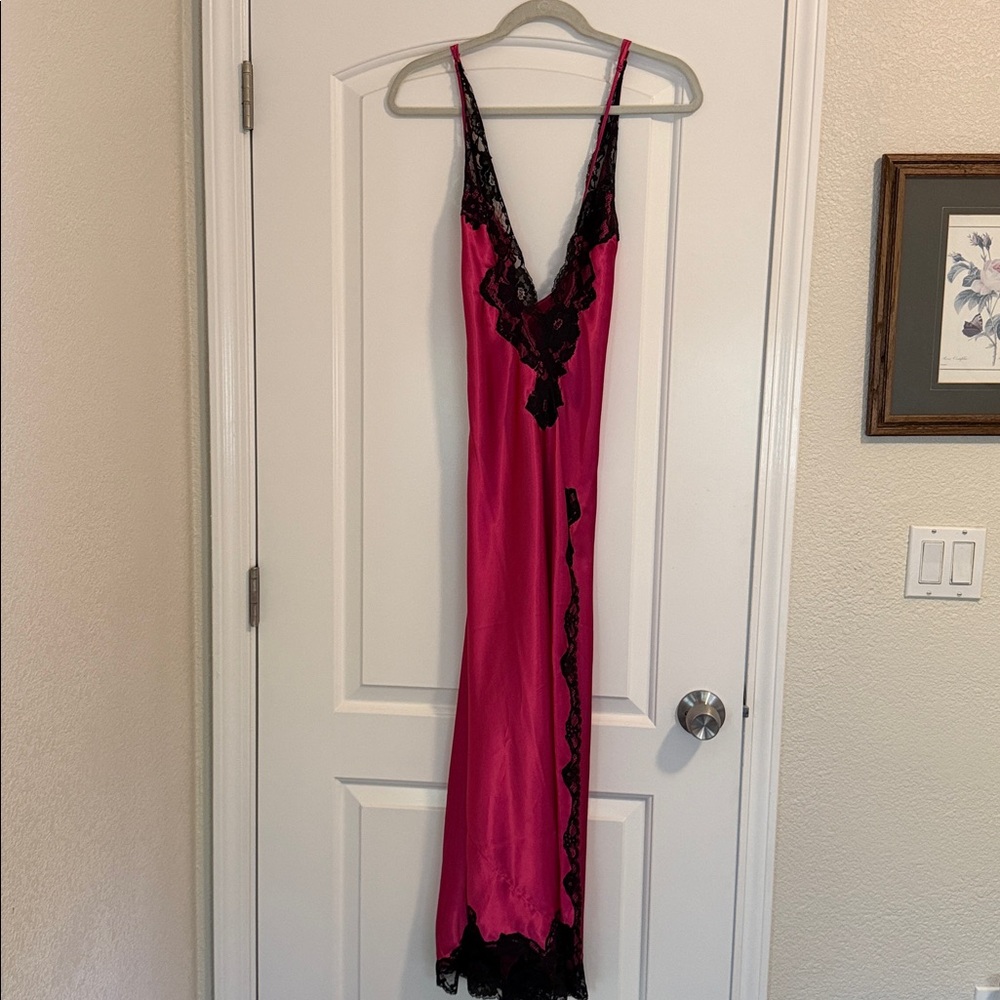 Victoria's Secret Fuchsia Satin Lingerie